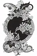 Ivy vine wrapping tattoo design idea