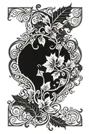 Ivy vine wrapping tattoo design idea