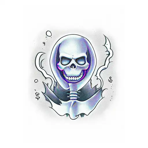 casper the grim reaper tattoo design idea