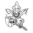casper the grim reaper tattoo design idea