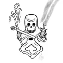 casper the grim reaper tattoo design idea