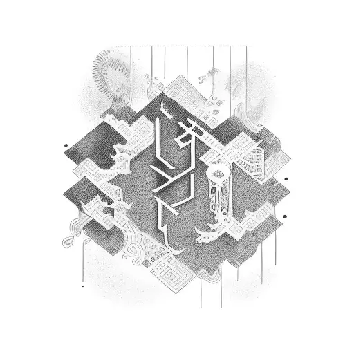 A phrase in a foreign language written in a calligraphic style, inspired by a memorable travel experience tattoo design idea