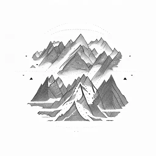 cordillera Huayhuash trekking tattoo design idea