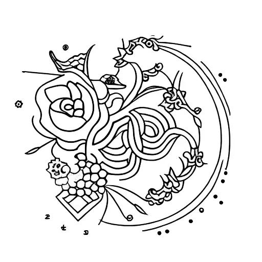 small unique tattoo with bdsm hidden massage  tattoo design idea