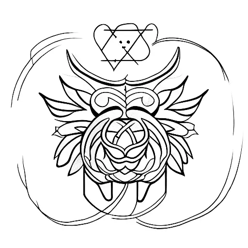 small minimal unique tattoo with bdsm  tattoo design idea