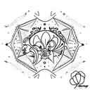 small unique tattoo with bdsm hidden massage  tattoo design idea