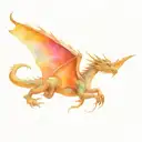 dragon flying tattoo design idea