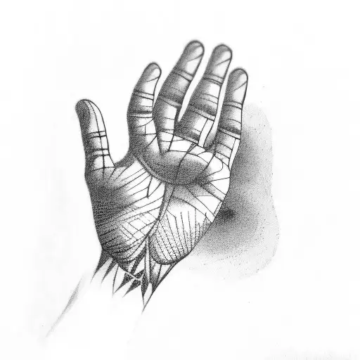 hand vein art tattoo design idea