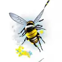bumblebee tattoo design idea