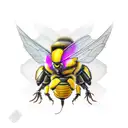 bumblebee tattoo design idea