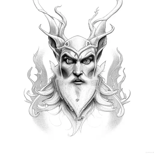 elf tattoo design idea