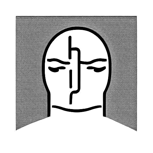 organic ai face tattoo design idea