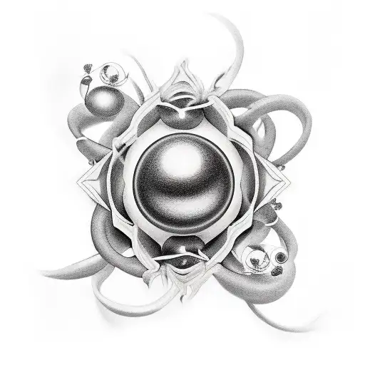 black pearls tattoo design idea