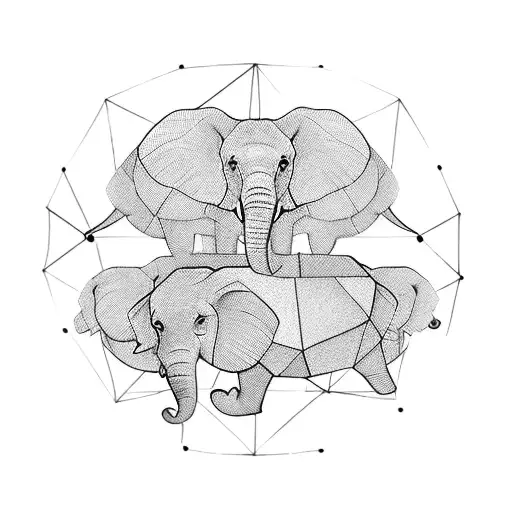 four elephants carrying a flat world on their backs, standing on a giant turtle that is flying through space  tattoo design idea