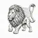iran lion tattoo design idea