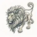 iran lion tattoo design idea