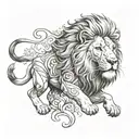 iran lion tattoo design idea