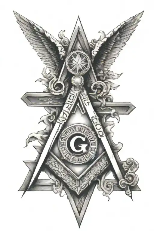 Masonic sign tattoo tattoo design idea
