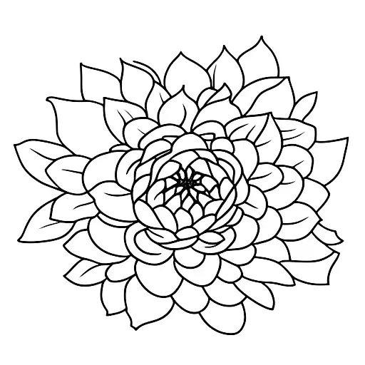 blueberry plant, chrysanthemum, water lily tattoo design idea