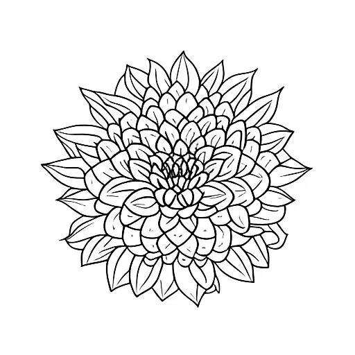 blueberry plant chrysanthemum water lily tattoo design idea