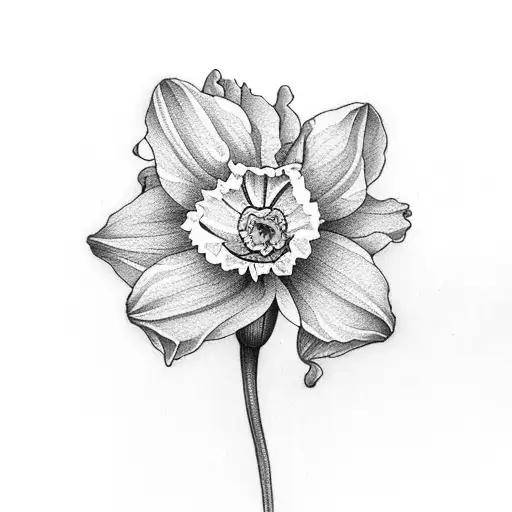 daffodil as NEDA tattoo design idea