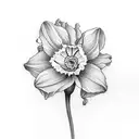 daffodil as NEDA tattoo design idea