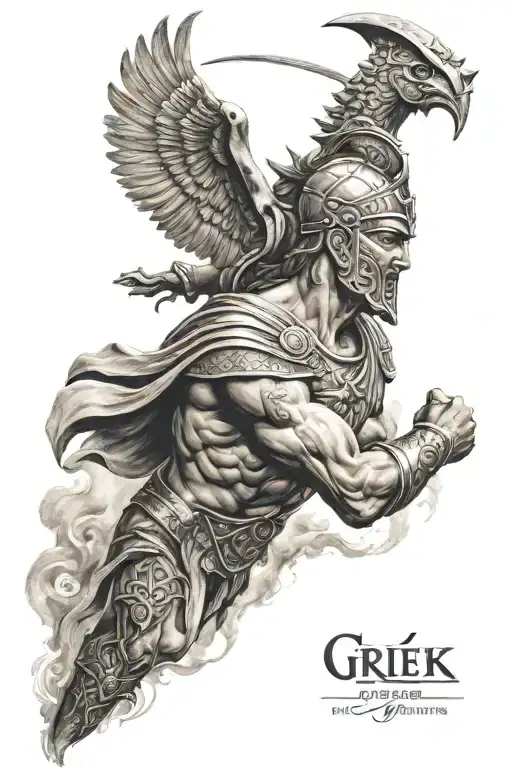 greek and spartan mythology tattoo tattoo design idea
