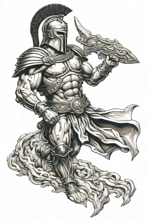 spartan and greek mythology tattoo tattoo design idea