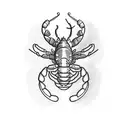 lobster drinking lime milkshake tattoo design idea