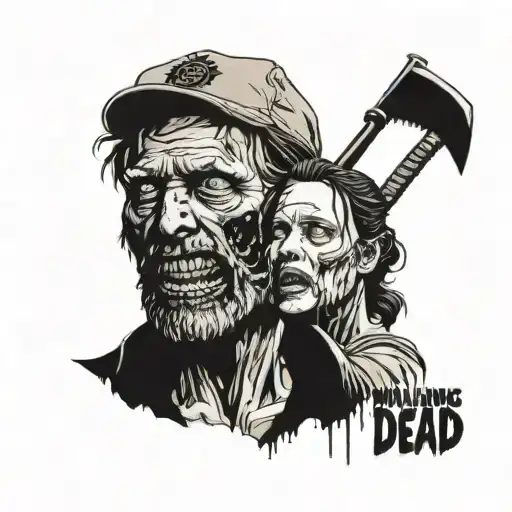 walking dead tattoo design idea
