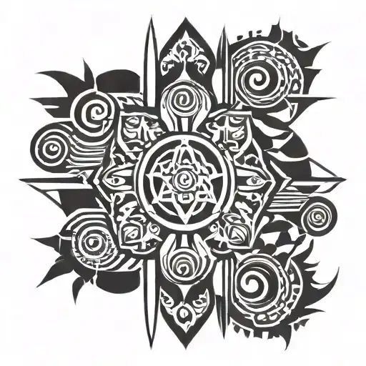ilocano tribal tattoo design idea
