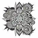 ilocano tribal tattoo design idea