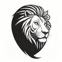 lion 4 human hands cradling Filipino sun tattoo design idea