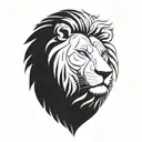 lion 4 human hands cradling Filipino sun tattoo design idea