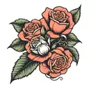 rose grows from concrete tattoo design idea