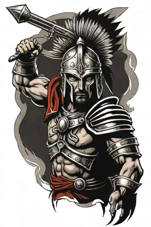 sparta warrior tattoo design idea