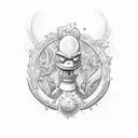 simpson friends tattoo design idea