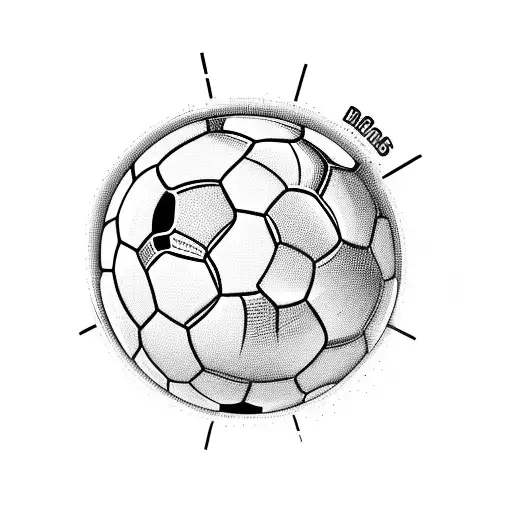 soccer fan tattoo design idea