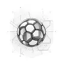 Soccer fan tattoo design idea