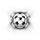 Soccer fan tattoo design idea