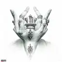 prince of Persia two thrones cursed hand sleeve tattoo design idea