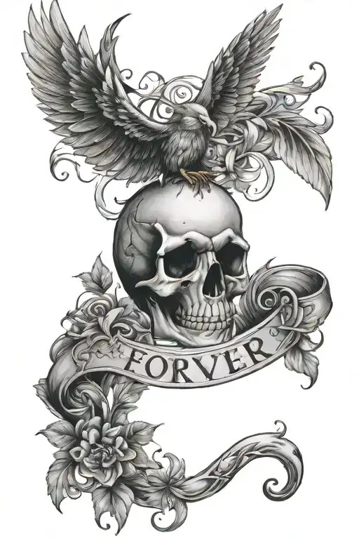 always always forever forever tattoo design idea