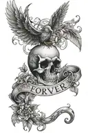always always forever forever tattoo design idea
