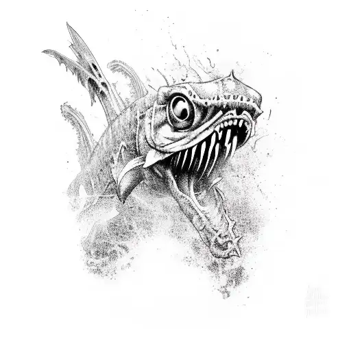 zombie pike tattoo design idea