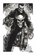 ghost rider tattoo design idea