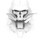 Humanoid tattoo design idea