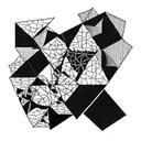 Incorporate intricate diamond shapes into a geometric pattern tattoo design idea