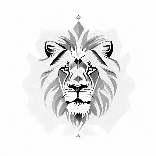 lion with Macedonian flag on face tattoo design idea