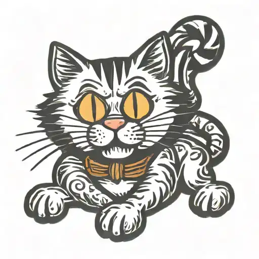 garfield the cat  tattoo design idea