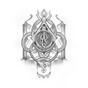 rod of Asclepius  tattoo design idea